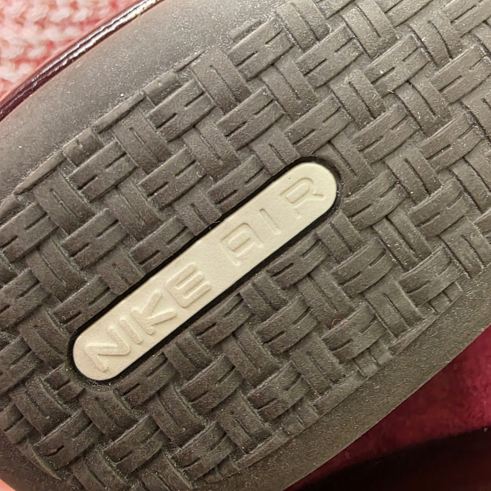 Cole Haan Nike Air Burgundy Suede Ballet Flats Buckle Detail 7.5B - Picture 8 of 8